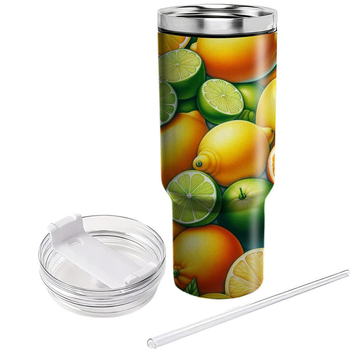 Sunny Citrus Delight  Tumbler Cups