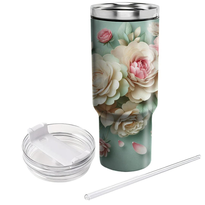 Spring Petal Whisper Tumblers With Lids