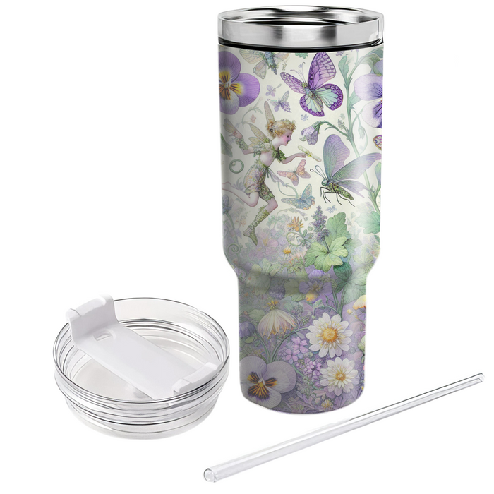 Spring Garden Fairy  Personalized Tumblers