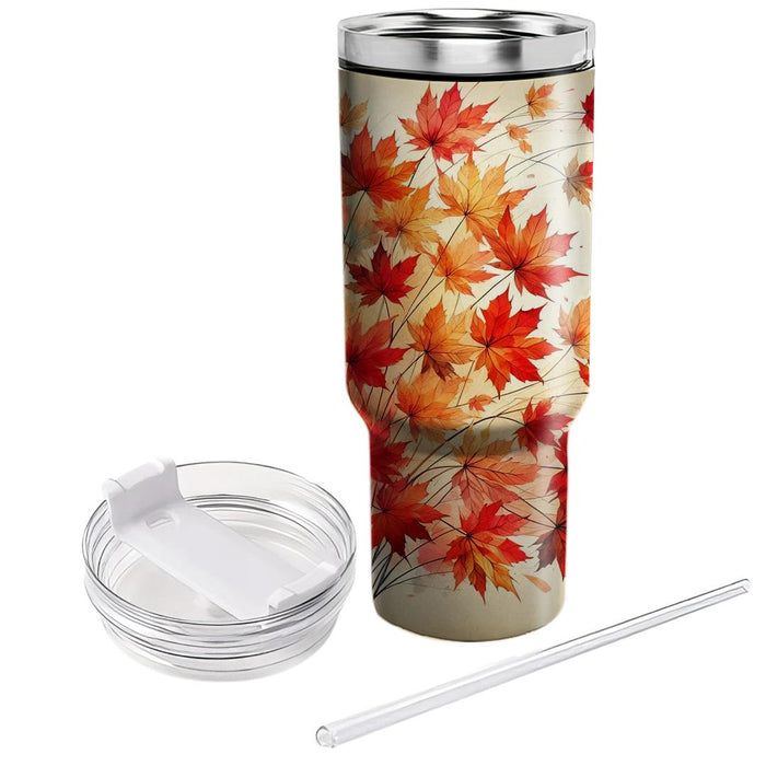 Autumn Maple Whirl  Insulated Tumblers