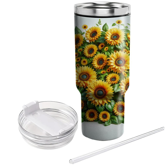 Blooming Sunflower  Unique Tumblers