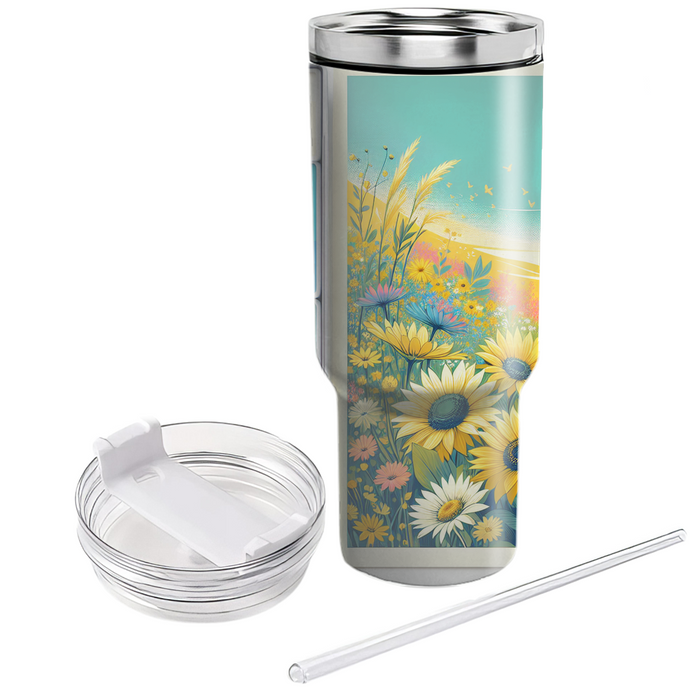 Sunshine Meadow  Tumblers With Lids