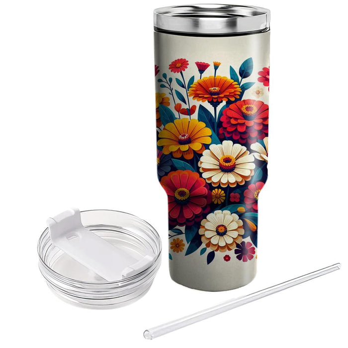 Whimsical Flower Burst  Tumblers For Gifts