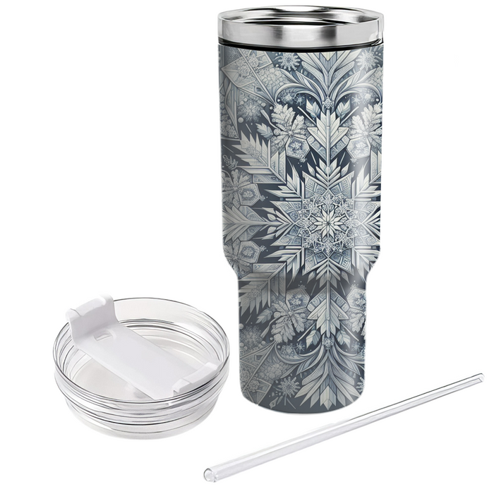 Winter Ice Crystal Elegance  Tumbler Cups