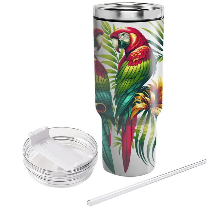 Tropical Parrot Fiesta  Tumbler Cups