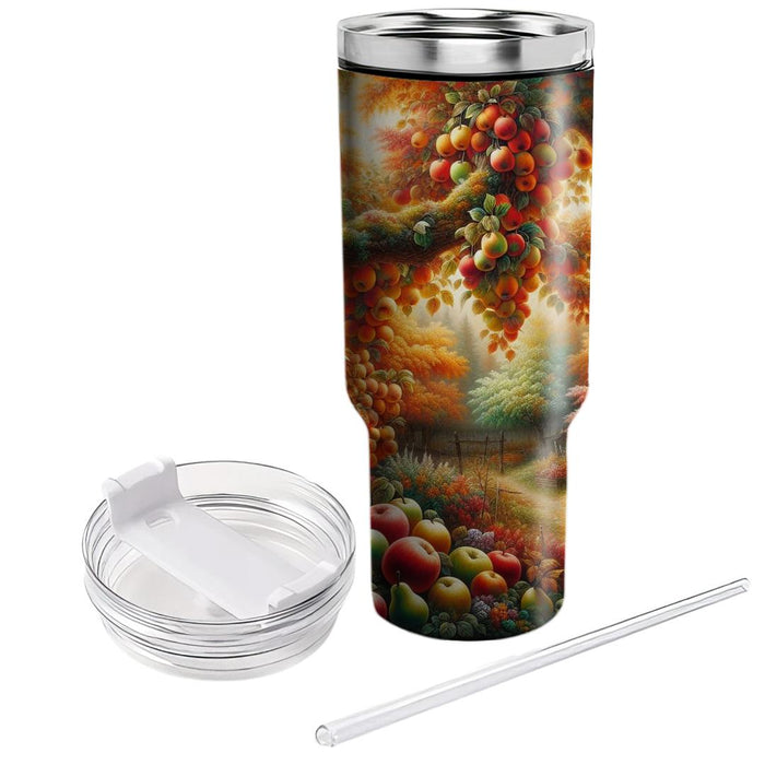 Autumn Orchard Stroll  Insulated Tumblers