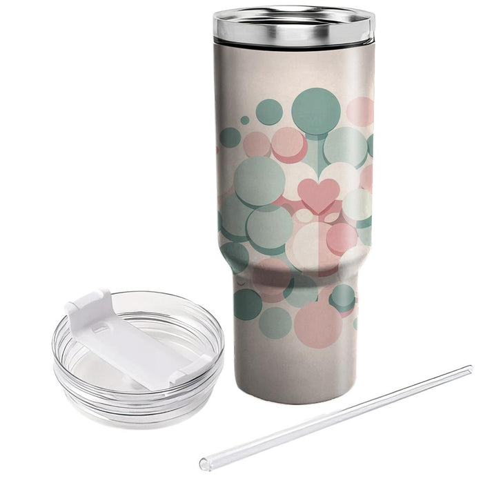 Floral Circle Embrace  Tumbler Cups