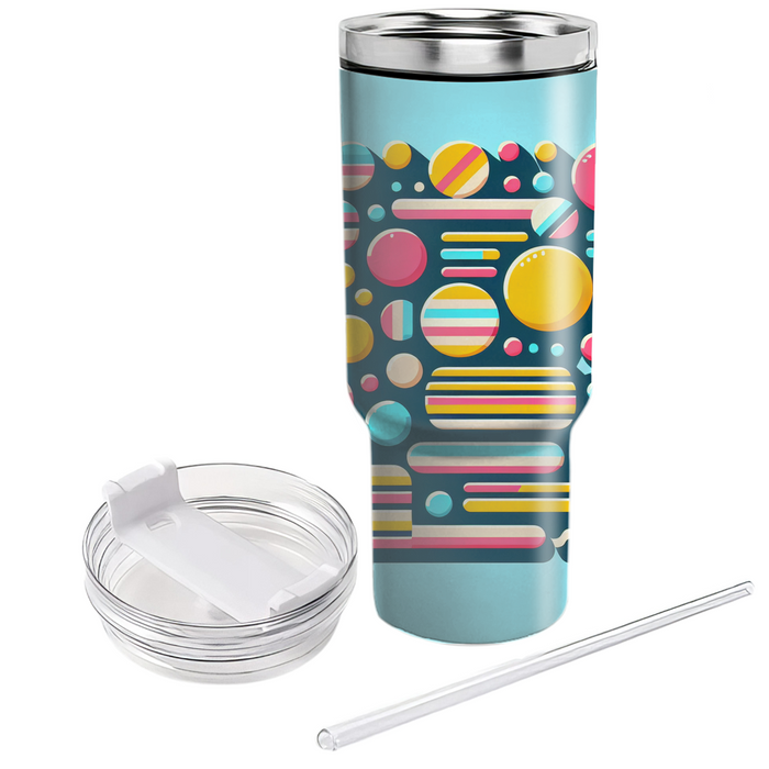 Whimsical Dots And Stripes  Unique Tumblers