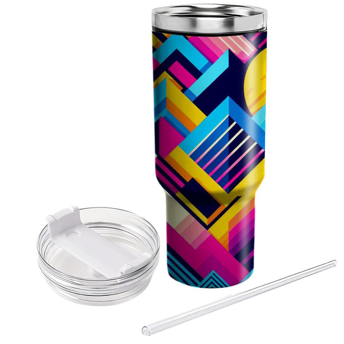 Geometric Vibes  Insulated Tumblers