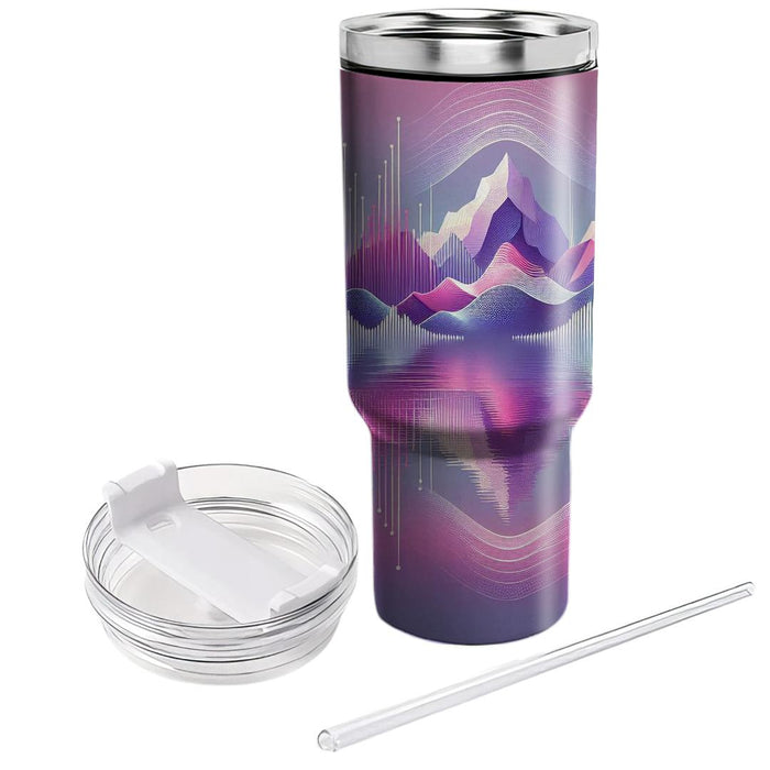 Synthwave Mirage  Personalized Tumblers