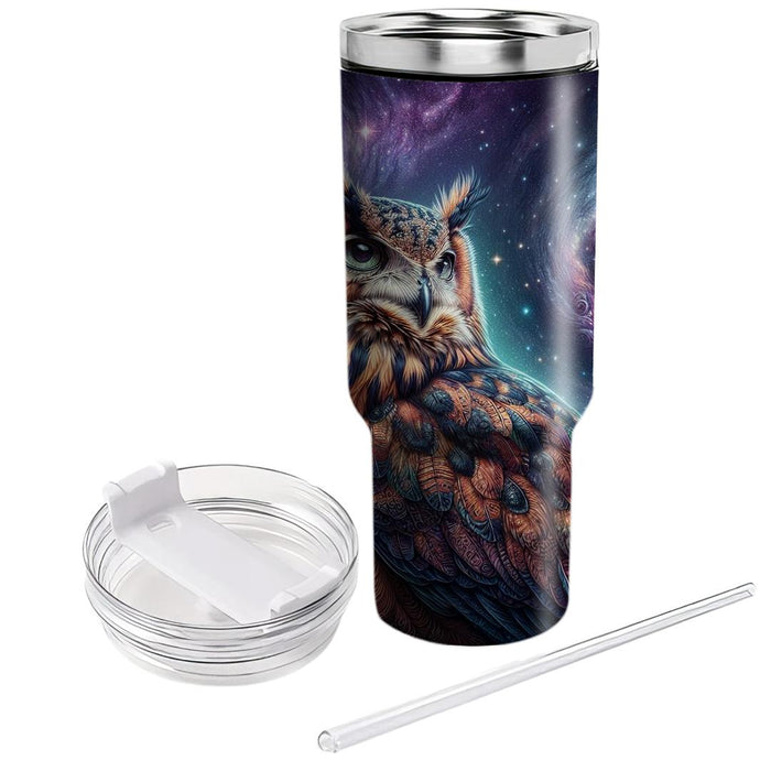 Galactic Owl Vision  Decorative Tumblers