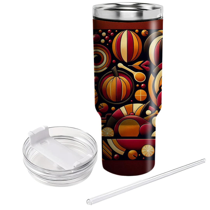 Futuristic Thanksgiving Feast Unique Tumblers