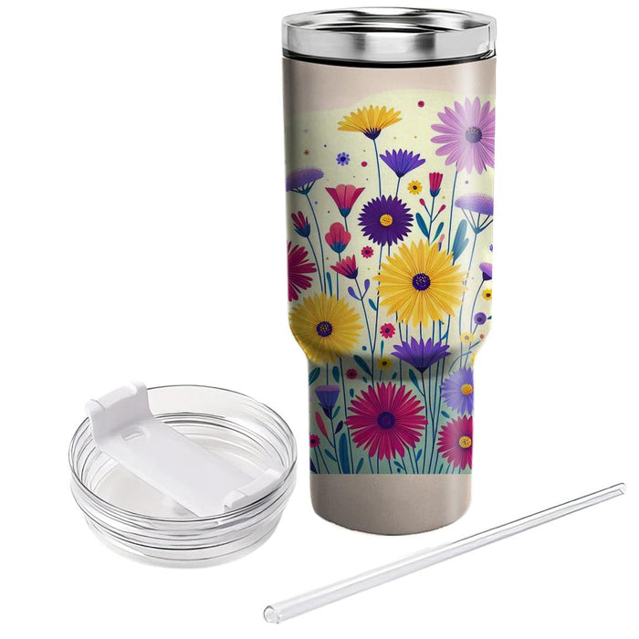 Wildflower Breeze  Tumblers With Lids