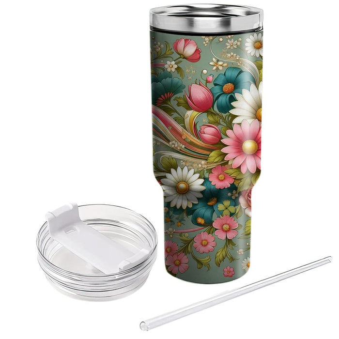 Vibrant Flora  Tumblers For Gifts