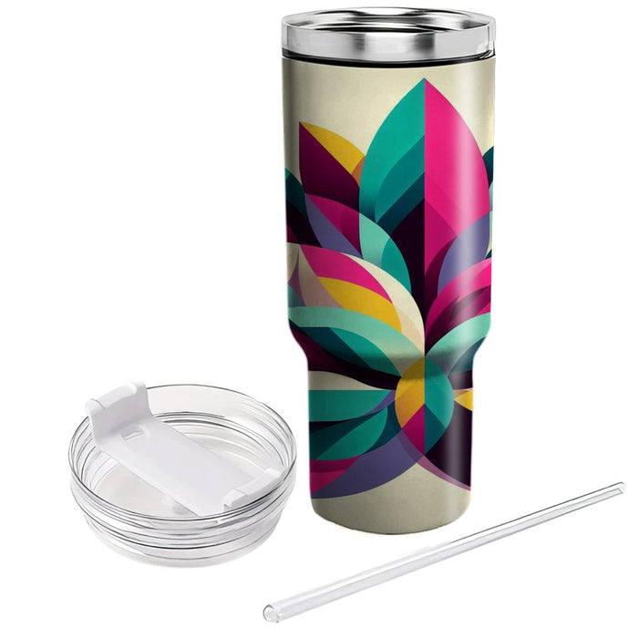 Vivid Geometric Petals  Tumblers For Gifts