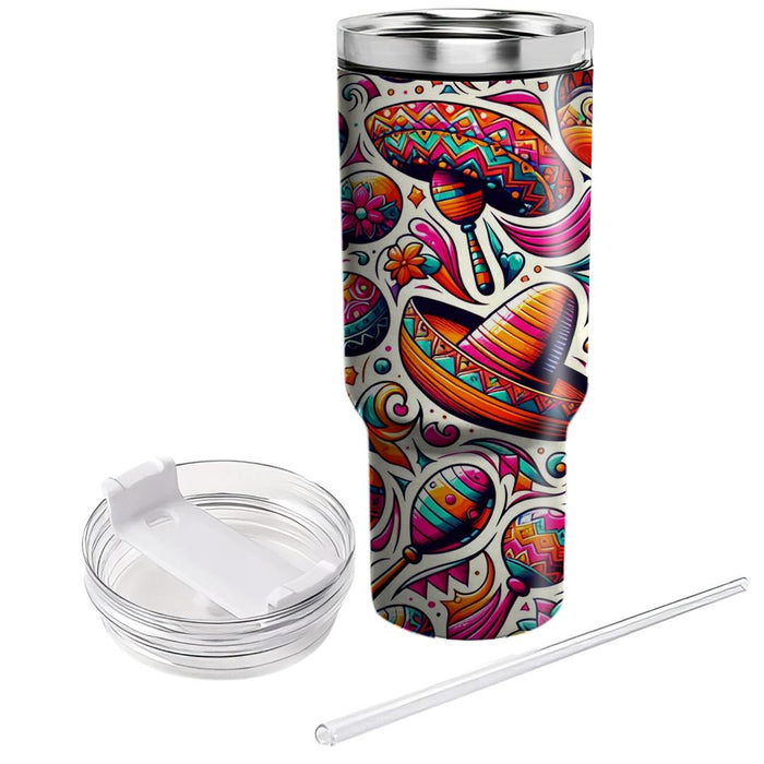 Funky Fiesta Celebration Travel Tumblers