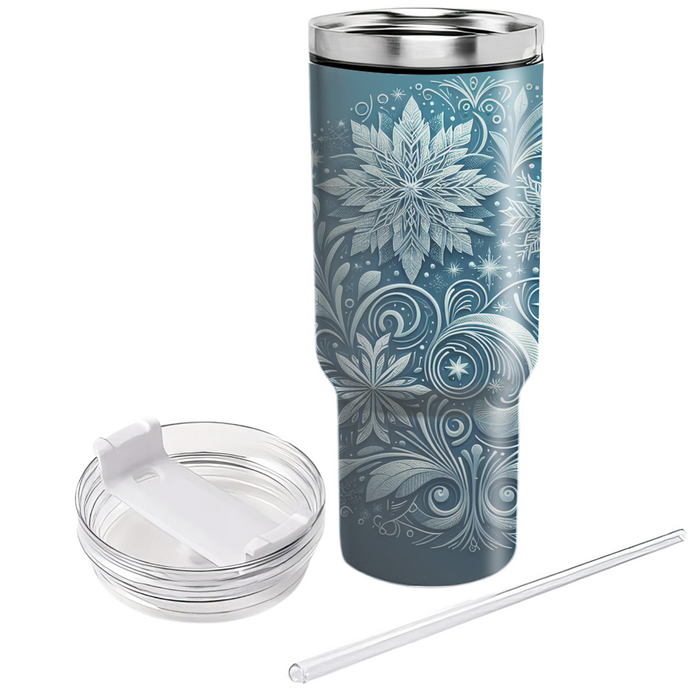 Winter Frosted Elegance  Custom Tumblers