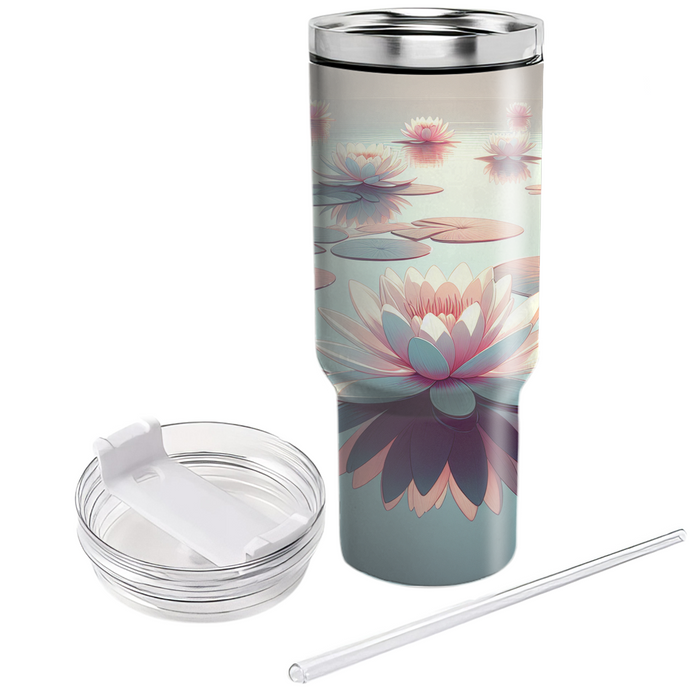 Serene Water Lily Reflection  Insulated Tumblers