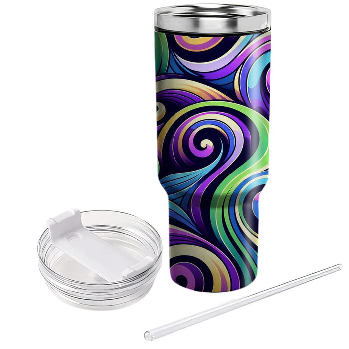 Abstract Spiral Waves  Custom Tumblers