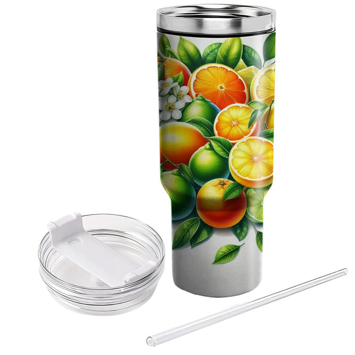 Sunny Citrus Splash  Travel Tumblers