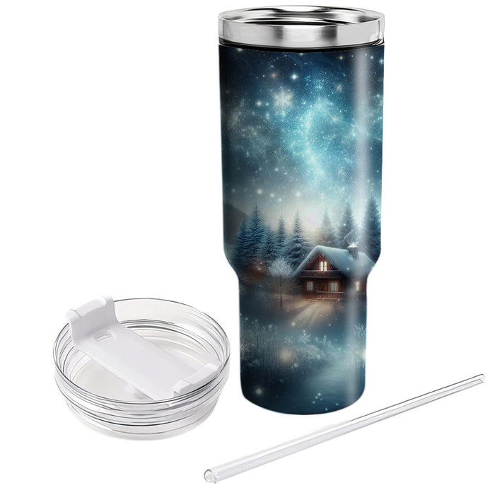 Winter Glimmer Nights  Unique Tumblers