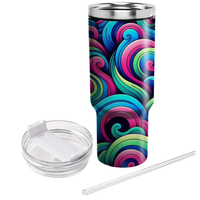  Wave Motion  Tumblers With Lids