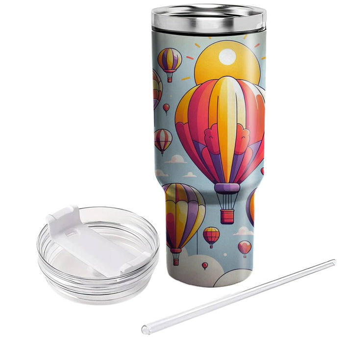 Whimsical Balloon Festival  Personalized Tumblers