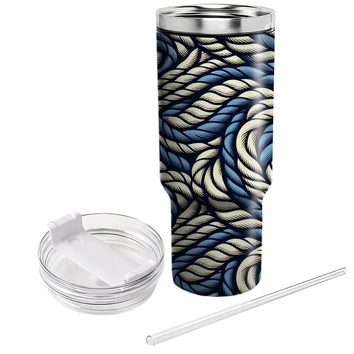 Twisted Rope Pattern  Tumblers With Lids