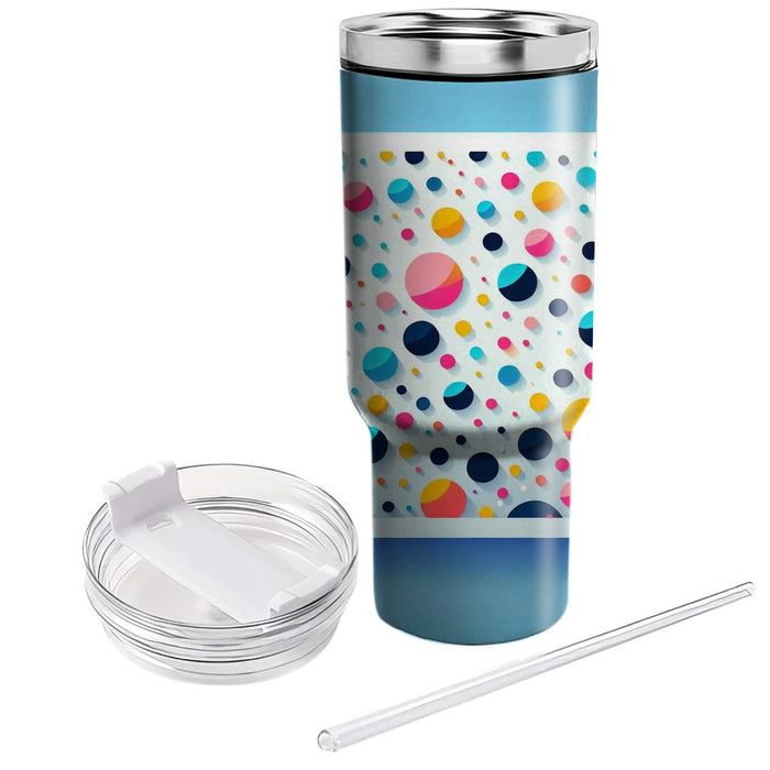 Vibrant Confetti Pattern  Personalized Tumblers