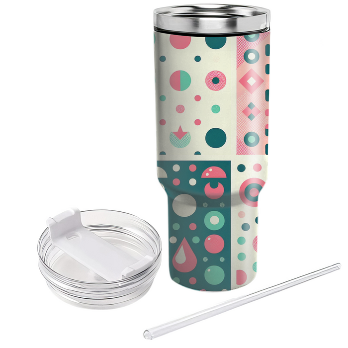 Retro Dot Matrix  Decorative Tumblers