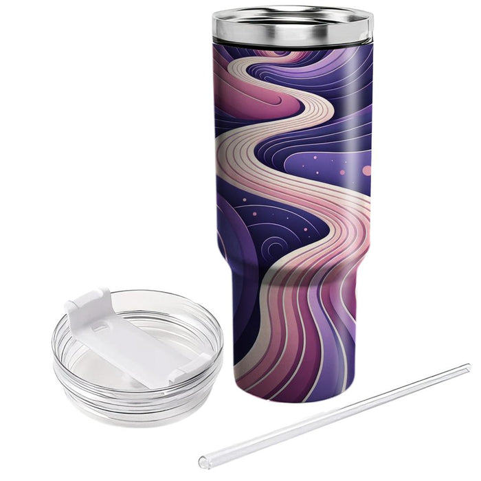 Artistic Spiral Pathway  Decorative Tumblers