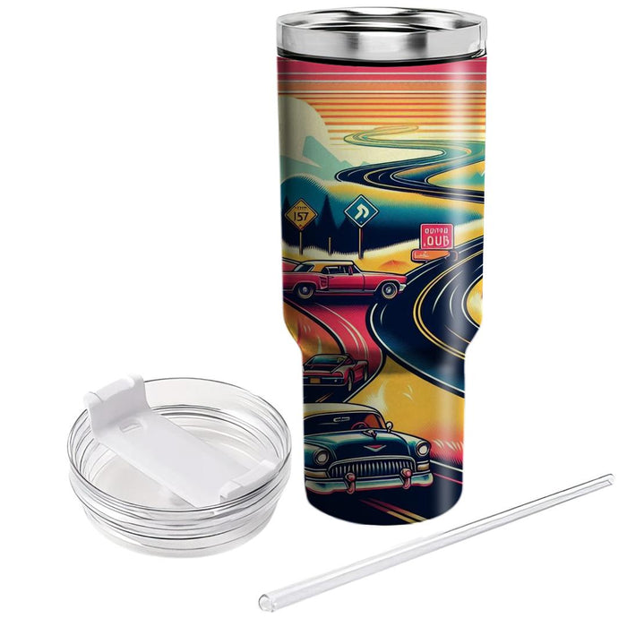 Vintage Retro Road Trip  Travel Tumblers