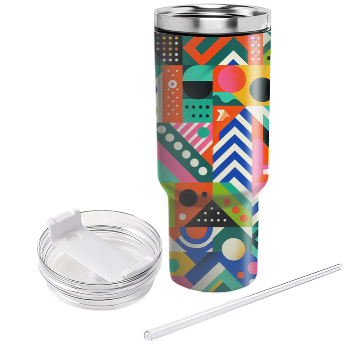 Funky Retro Patterns  Personalized Tumblers