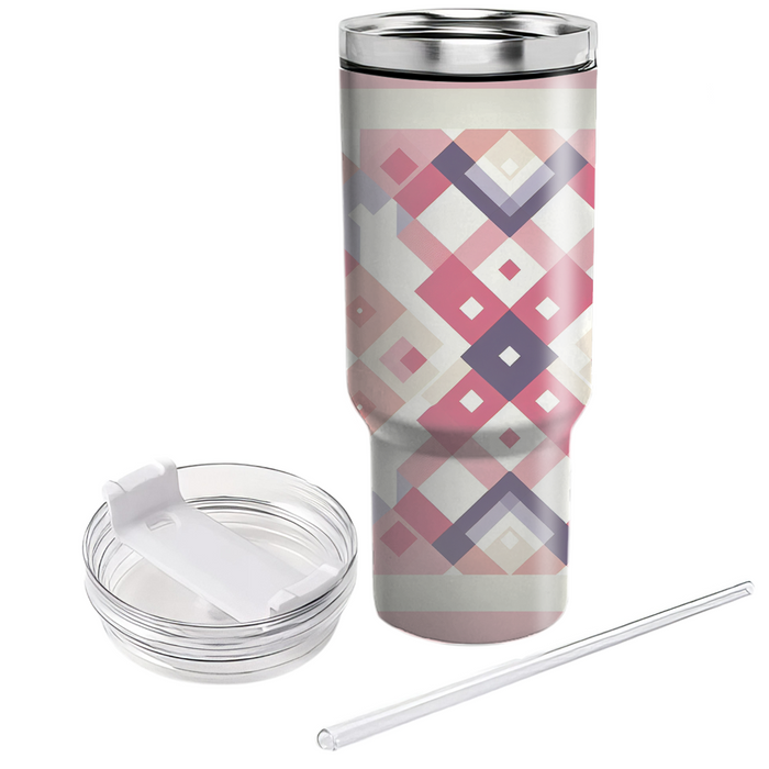 Diamond Checkered Harmony Tumbler Cups