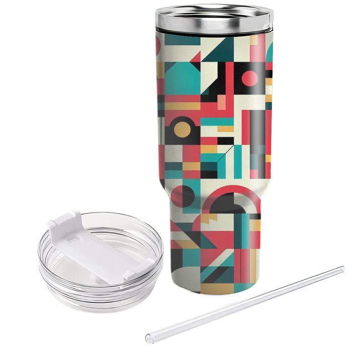 Abstract Mosaic Pattern  Insulated Tumblers