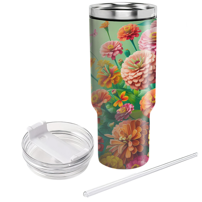 Floral Burst Of Joy  Custom Tumblers