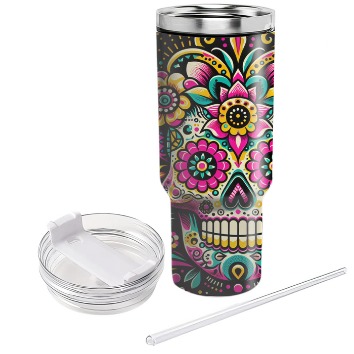 Funky Fiesta - Day Of The Dead  Custom Tumblers