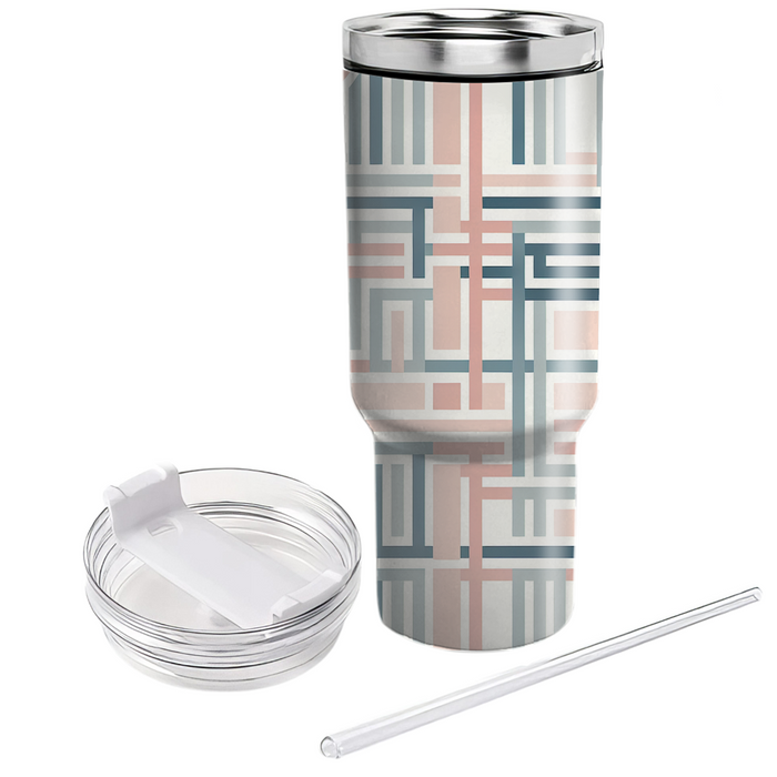 Minimalist Nordic Weave  Unique Tumblers