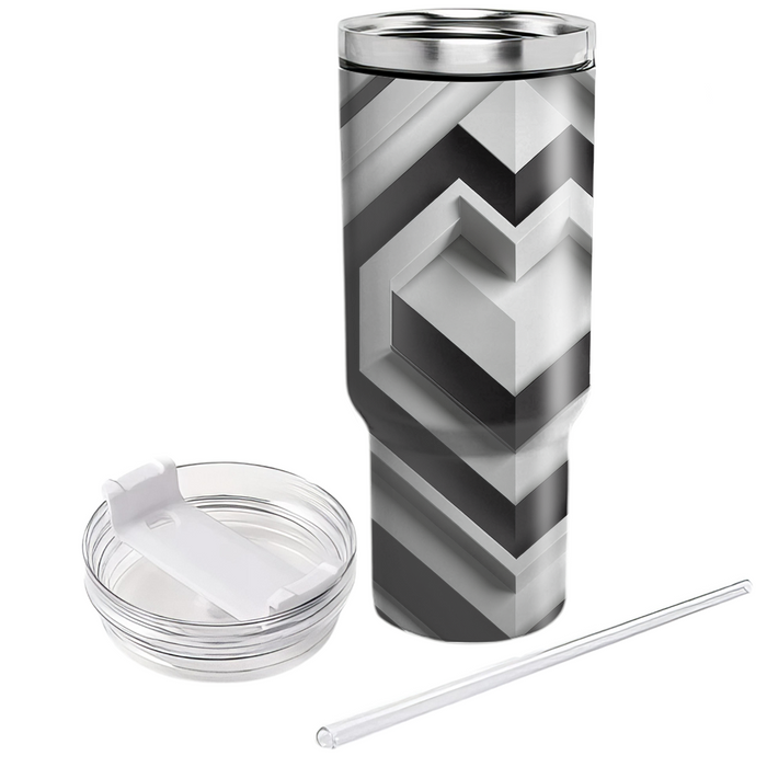 Sleek Modern Chevron  Unique Tumblers