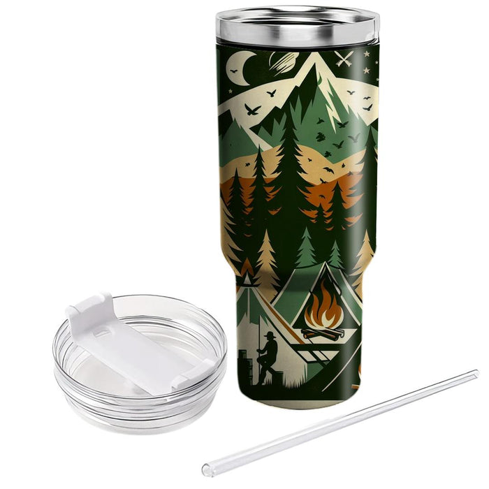 Vintage Camping Adventure  Tumblers With Lids