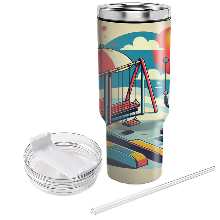 Retro Playground Travel Tumblers