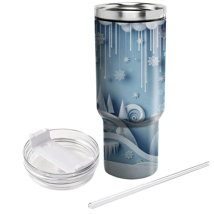 Winter Icicle Serenity  Custom Tumblers