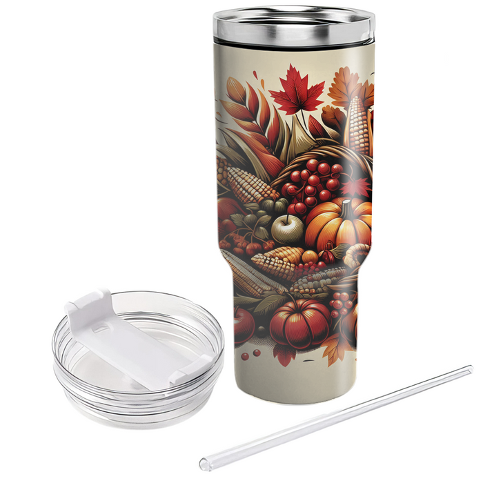 Bountiful Blessings - Thanksgiving  Decorative Tumblers