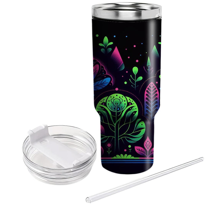 Retro Electric Forest  Custom Tumblers