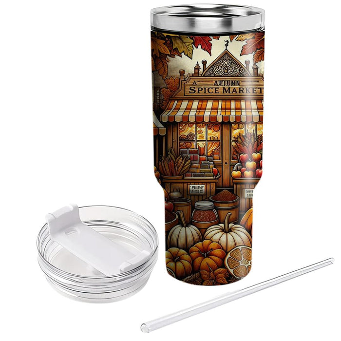 Autumn Spice Market  Tumblers With Lids