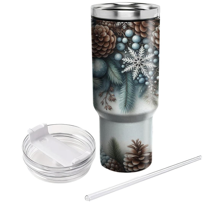 Winter Pinecone Delight  Tumblers For Gifts