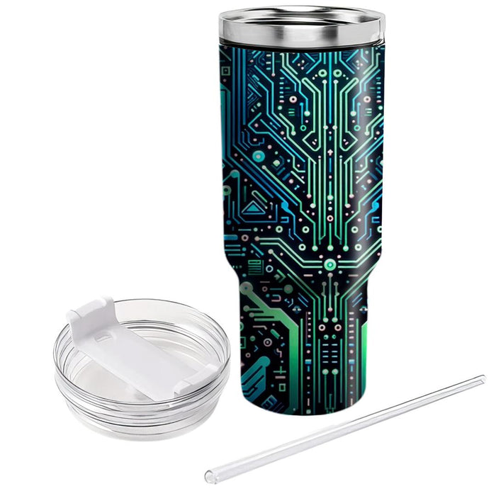 Futuristic Circuitry  Unique Tumblers