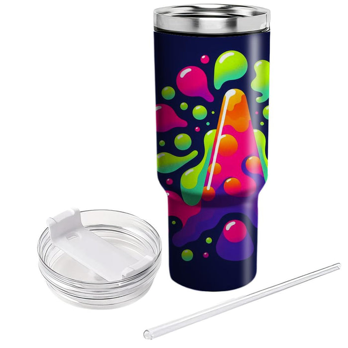 Neon Lava Lamp Illusion  Unique Tumblers