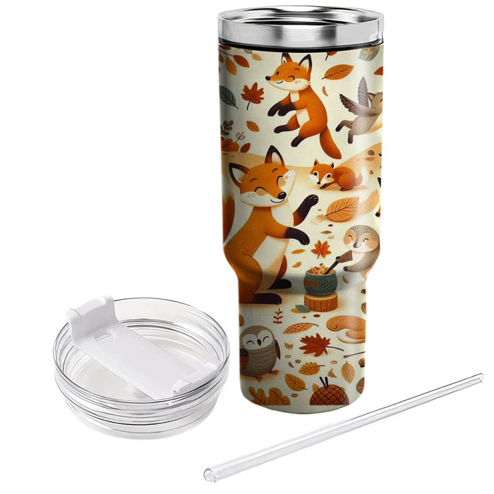 Autumn Woodland Critters  Decorative Tumblers