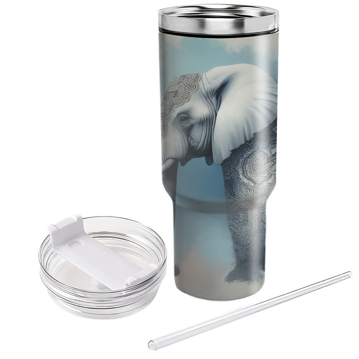 Artistic Elephant Mandala  Tumbler Cups